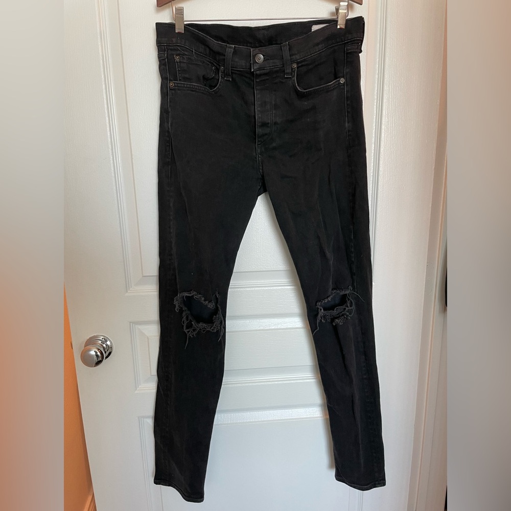 Mens Rag & Bone size 34 distressed skinny jeans